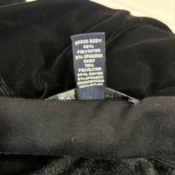 Lands End Black Velvet Baroque Dress - Picture 8 of 8